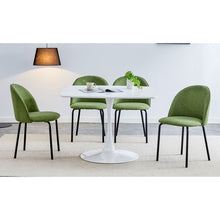 Load image into Gallery viewer, 1+4,5pieces dining set, Table metal leg Mid-century Dining Table for 4-6 people With Mdf Table Top, Pedestal Dining Table, End Table Leisure Coffee Table
