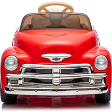 Load image into Gallery viewer, 12V Kids Ride On truck car w/parents control, Licensed Chevrolet 3100 pickup,electric car for kid,Vintage modeling,3 speeds,LED Lights,Bluetooth,USB,High-power up to 3.11 MPH,age 3+
