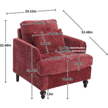 Load image into Gallery viewer, Wood Frame Armchair, Modern Accent Chair Lounge Chair for Living Room
