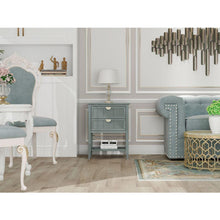 Load image into Gallery viewer, 2 Drawer Side table,American style, End table,Suitable for bedroom, living room, study
