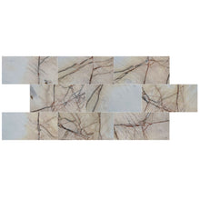Carregar imagem no visualizador da galeria, Agora Gold White Exotic Marble Polished Floor and Wall Tile - Large Format - Livfloors Collection
