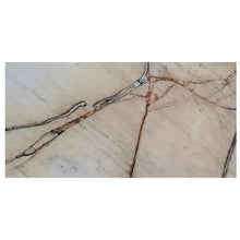 Carregar imagem no visualizador da galeria, Agora Gold White Exotic Marble Polished Floor and Wall Tile - Large Format - Livfloors Collection
