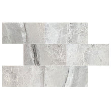 Carregar imagem no visualizador da galeria, Agora Royal Gray Marble Polished Floor and Wall Tile - Large Format - Livfloors Collection

