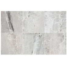 Carregar imagem no visualizador da galeria, Agora Royal Gray Marble Polished Floor and Wall Tile - Large Format - Livfloors Collection
