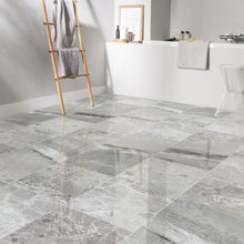 Carregar imagem no visualizador da galeria, Agora Royal Gray Marble Polished Floor and Wall Tile - Large Format - Livfloors Collection
