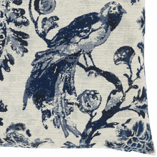Carregar imagem no visualizador da galeria, Agricola Navy Floral Bird Throw Pillow
