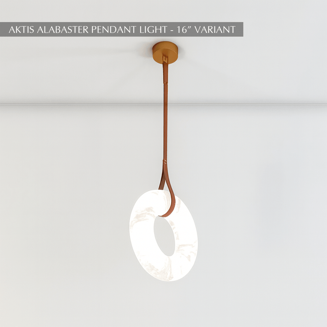 Aktis Alabaster Pendant Light