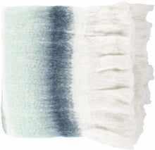 Carregar imagem no visualizador da galeria, Blue Green White Fleece Throw Blanket
