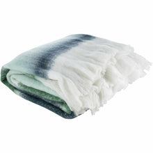 Carregar imagem no visualizador da galeria, Blue Green White Fleece Throw Blanket
