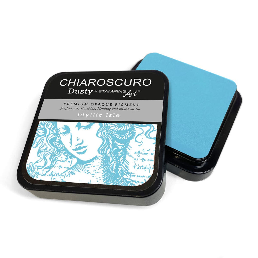 All Paint Products Clear Stamp Idyllic Isle Chiaroscuro Dusty Ink Pad