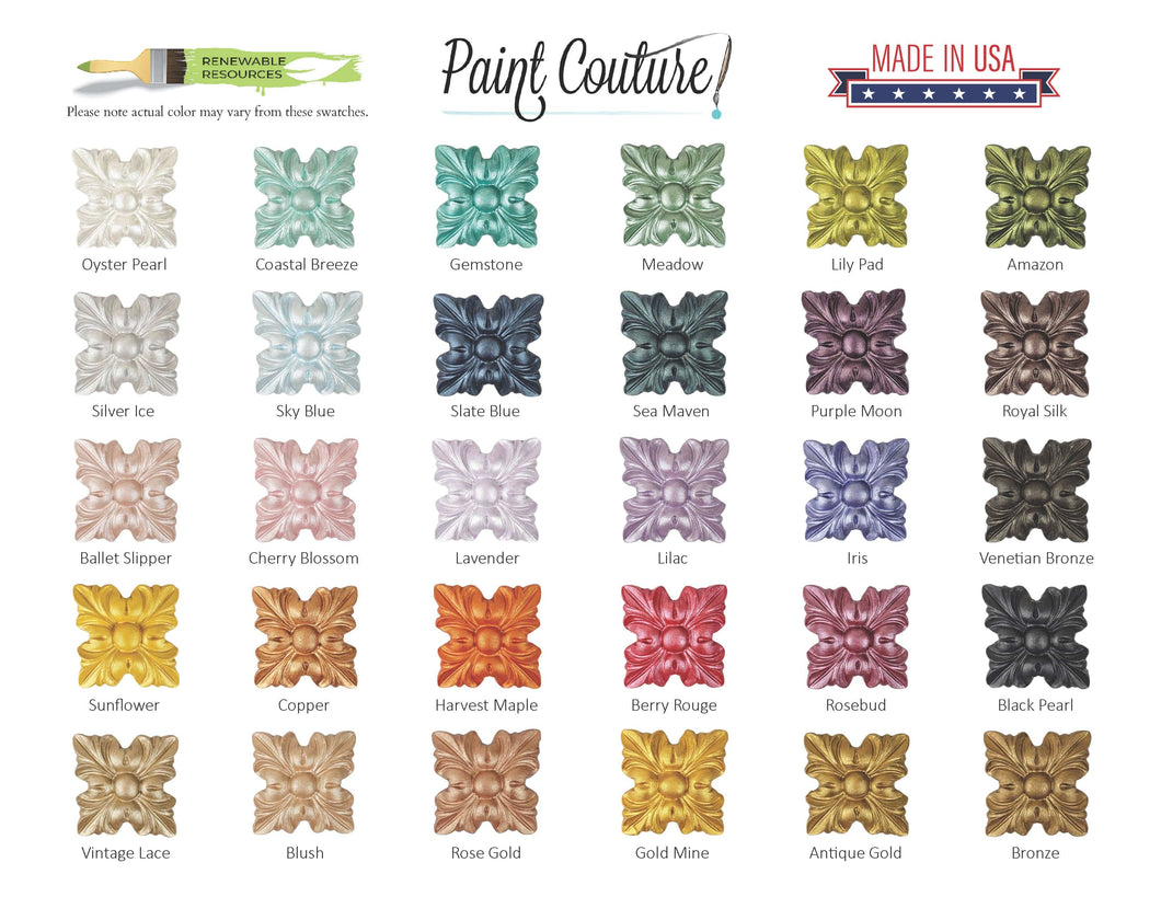 All Paint Products Paint Couture Metallic Paint 2oz Lux Metallic Bundle by Paint Couture (30 Colors)
