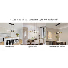 Carregar imagem no visualizador da galeria, Aluminum Kitchen Island Pendant Lights with 4 LED Lamps
