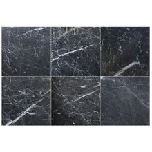 Carregar imagem no visualizador da galeria, Amanos Black Marble Polished Floor and Wall Tile - Large Format - Livfloors Collection
