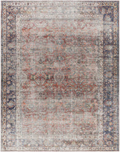 Load image into Gallery viewer, Rust Anahawan Distressed Washable Area Rug - Clearance
