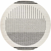 Carregar imagem no visualizador da galeria, Angus Black&amp;White Geometric Area Rug
