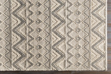 Load image into Gallery viewer, Whittington Gray&amp;Cream Wool Rug - Clearance
