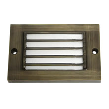 Carregar imagem no visualizador da galeria, Antique Bronze LED Step Light Fixture | Brass Construction | Low Voltage
