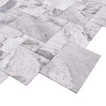 Carregar imagem no visualizador da galeria, Atlantic Grey Marble Tiles Antique Pattern Sand-Blasted Brushed - Livfloors Collection
