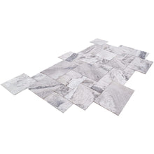 Carregar imagem no visualizador da galeria, Atlantic Grey Marble Tiles Antique Pattern Sand-Blasted Brushed - Livfloors Collection
