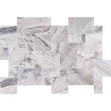 Carregar imagem no visualizador da galeria, Atlantic Grey Marble Tiles Antique Pattern Sand-Blasted Brushed - Livfloors Collection
