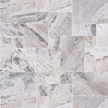 Carregar imagem no visualizador da galeria, Atlantic Grey Marble Tiles Antique Pattern Sand-Blasted Brushed - Livfloors Collection

