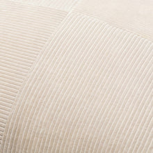 Load image into Gallery viewer, Aqil Beige Corduroy Patchwork Accent Pillow
