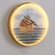 Load image into Gallery viewer, Aquamarine Illuminated Art
