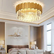 Load image into Gallery viewer, Astralis Round Flush Mount Chandelier
