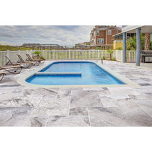 Carregar imagem no visualizador da galeria, Atlantic Grey Marble Tiles Antique Pattern Sand-Blasted Brushed - Livfloors Collection
