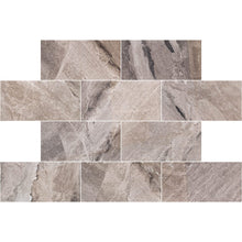 Carregar imagem no visualizador da galeria, Atlantic Grey Cloudy Floor and Wall Marble Tile Polished - Livfloors Collection

