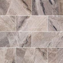 Carregar imagem no visualizador da galeria, Atlantic Grey Cloudy Floor and Wall Marble Tile Polished - Livfloors Collection
