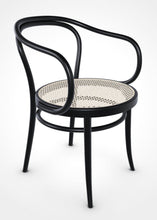Carregar imagem no visualizador da galeria, August Thonet No. 30 Bentwood Chair by Ton - Black Stain / Cane Seat
