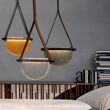Load image into Gallery viewer, Avgi Leather Pendant Light

