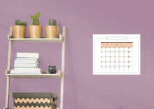 Cargar imagen en el visor de la galería, Calendars: Touch of Pink Modern One Month Calendar Dry Erase - Removable Adhesive Decal
