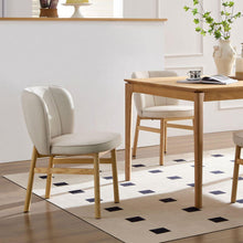Load image into Gallery viewer, 1 PC Wooden Frame Upholstered Shell Dining Chair,Modern Armless Chairs Comfor Kitchen Chairs for Living Room,Restaurant
