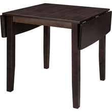 Load image into Gallery viewer, 3-Piece Wood Drop Leaf Breakfast Nook Dining Table Set with 2 X-back Chairs for Small Places, Espresso
