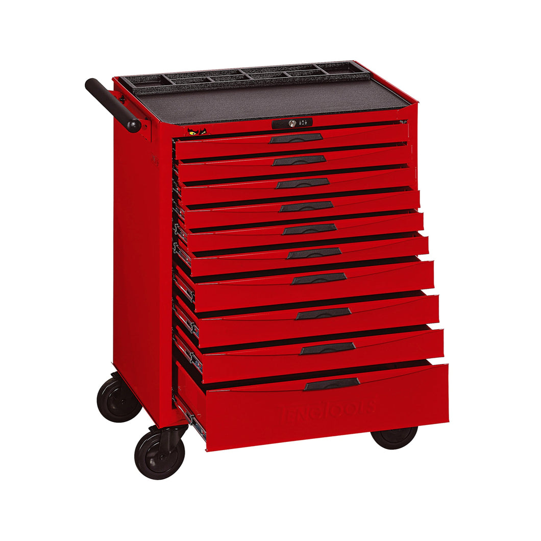 Teng Tools 10 Drawer Heavy Duty Roller Cabinet Tool Chest / Wagon - TCW810N