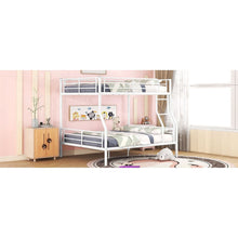 Load image into Gallery viewer, Full XL Over Queen Metal Bunk Bed, White
