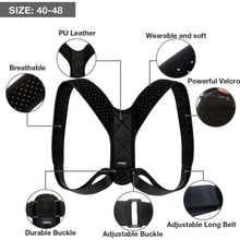 Load image into Gallery viewer, FUYERLI Posture Corrector for Men and Women with Adjustable Clavicle Brace
