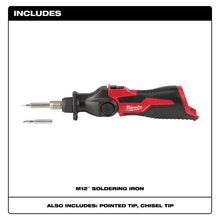 Carregar imagem no visualizador da galeria, Milwaukee 2488-20 M12™ Soldering Iron
