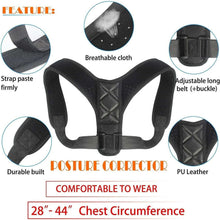 Load image into Gallery viewer, FUYERLI Posture Corrector for Men and Women with Adjustable Clavicle Brace
