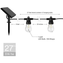 Carregar imagem no visualizador da galeria, Backyard String Lights with Solar LED feature for Cozy Outdoor
