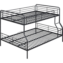 Load image into Gallery viewer, Full XL Over Queen Metal Bunk Bed, Black
