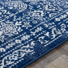 Load image into Gallery viewer, Michie Dark Blue Area Rug - Clearance
