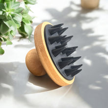 Load image into Gallery viewer, Bamboo and Silicone Scalp &amp; Body Massager
