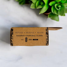 Load image into Gallery viewer, Bamboo Charcoal Floss in Bamboo Container

