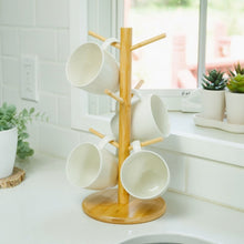 Load image into Gallery viewer, Bamboo Coffee Cup Tree Holder
