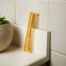 Load image into Gallery viewer, Bamboo Dual Pocket Comb
