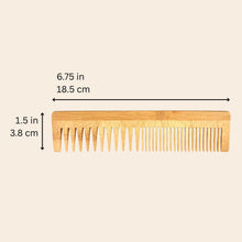 Load image into Gallery viewer, Bamboo Dual Pocket Comb
