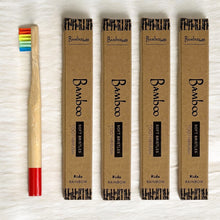 Load image into Gallery viewer, Bamboo Kids Toothbrush | Round Handle
